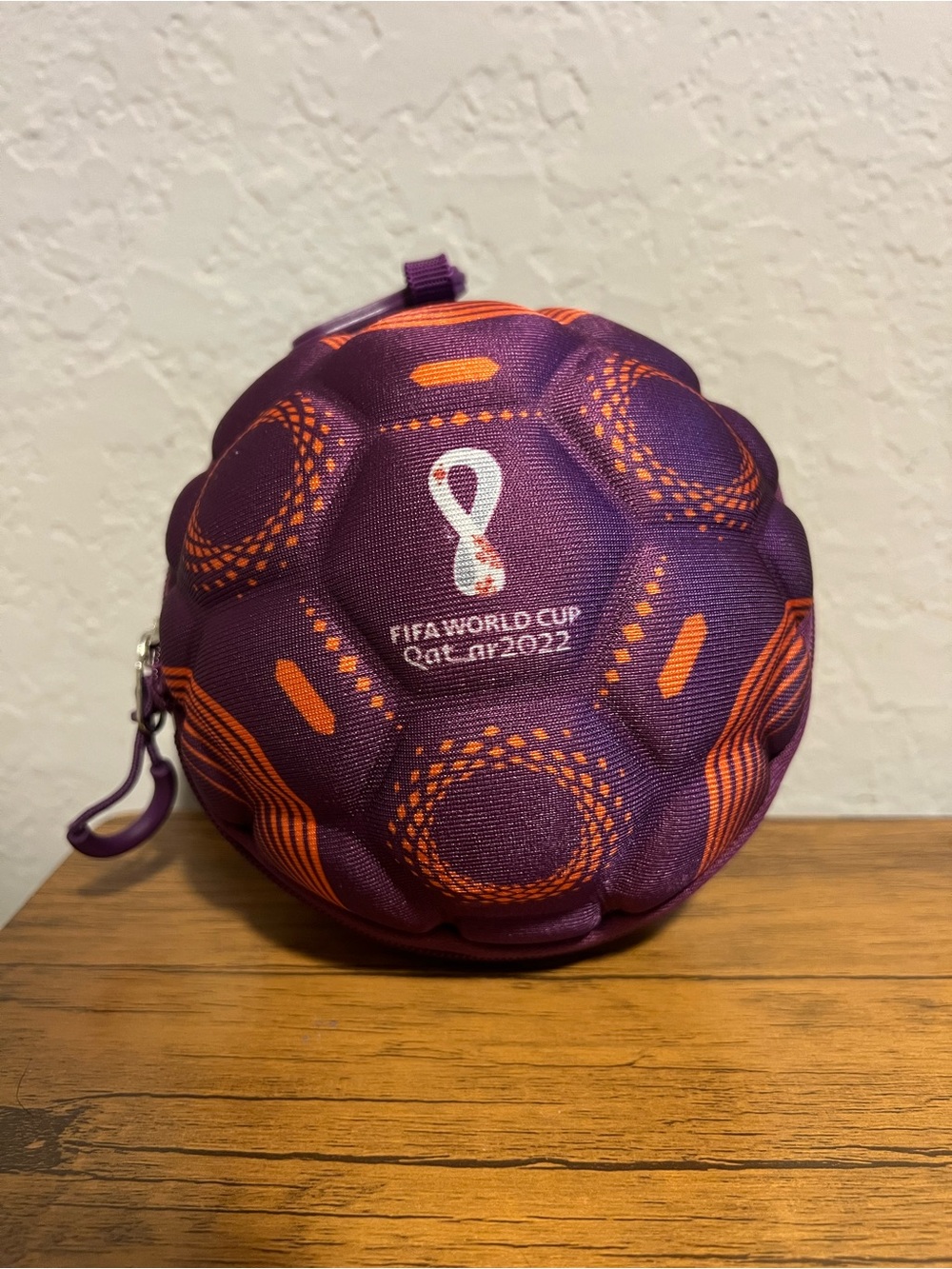 FIFA Men’s 2022 World Cup Qatar Purple Ball Packable Travel Backpack-Unused - Picture 7 of 7